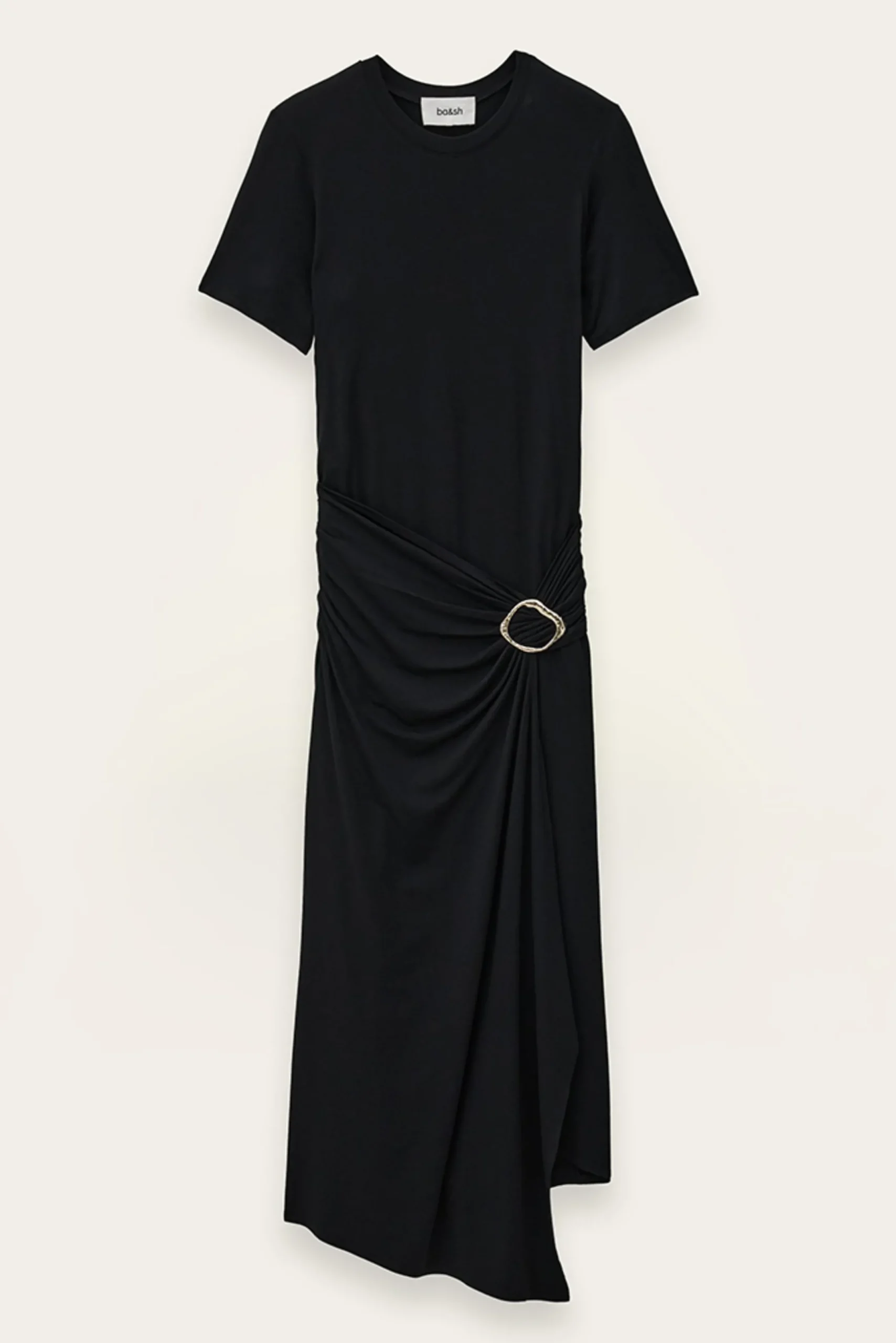 GALTEA robe midi drapée