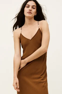 HANY robe dos nu viscose fluide