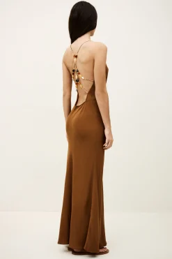 HANY robe dos nu viscose fluide