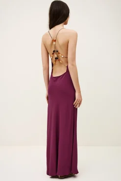 HANY robe dos nu viscose fluide
