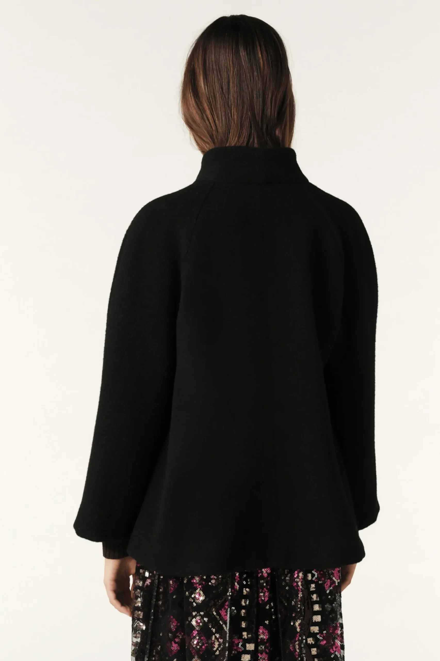 HINI flared cape sleeves