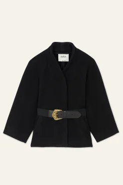 HINI flared cape sleeves