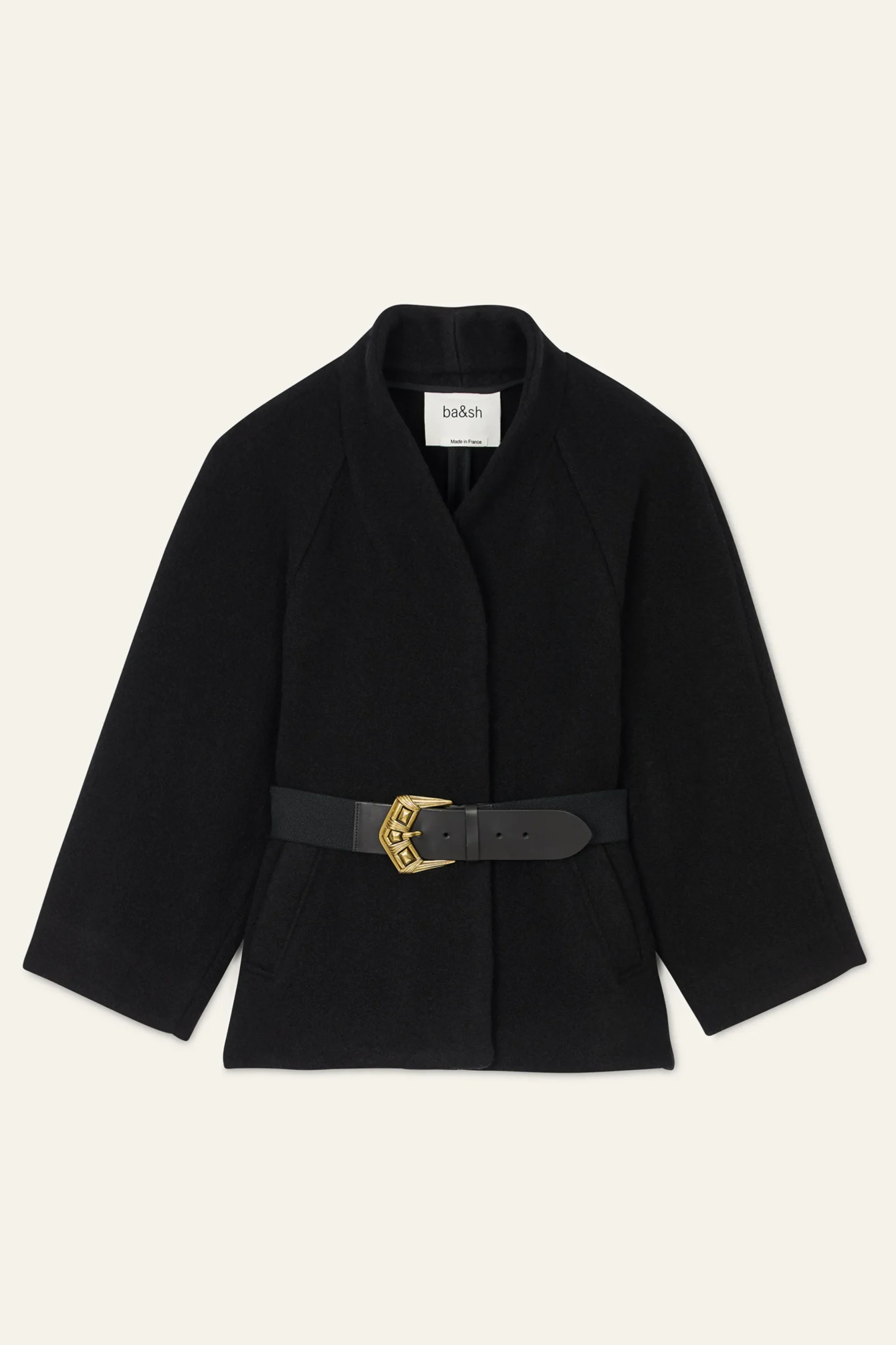HINI flared cape sleeves