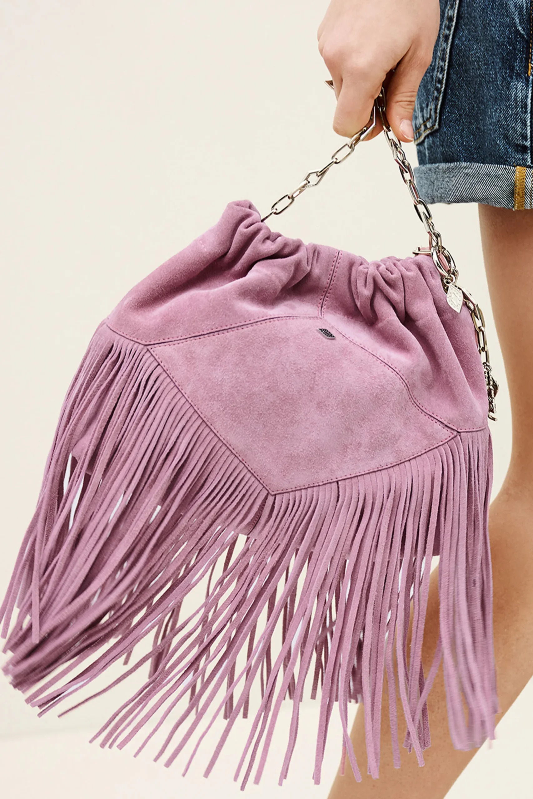 JUNE mini sac daim