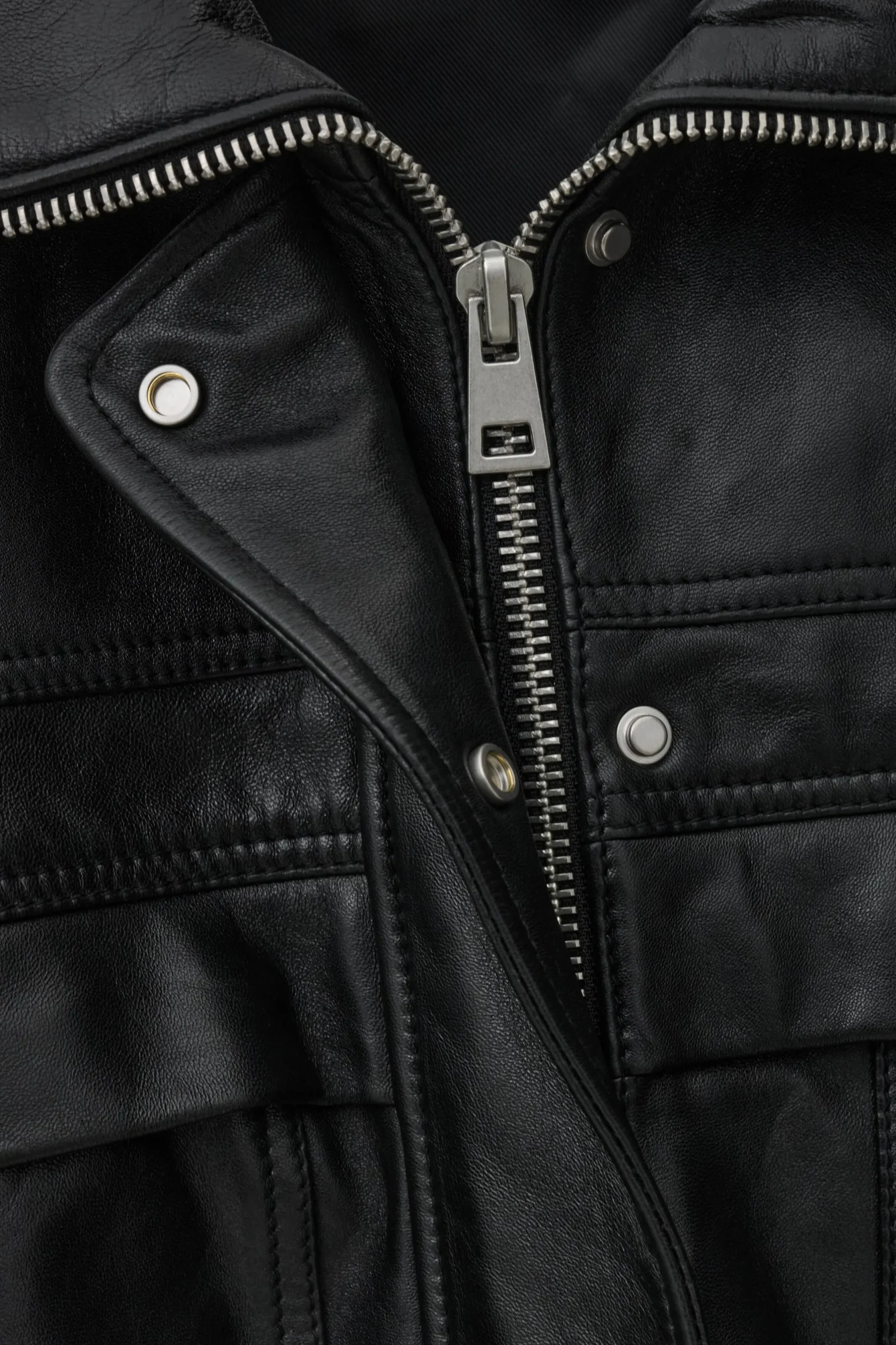 KASSIA veste cuir oversized