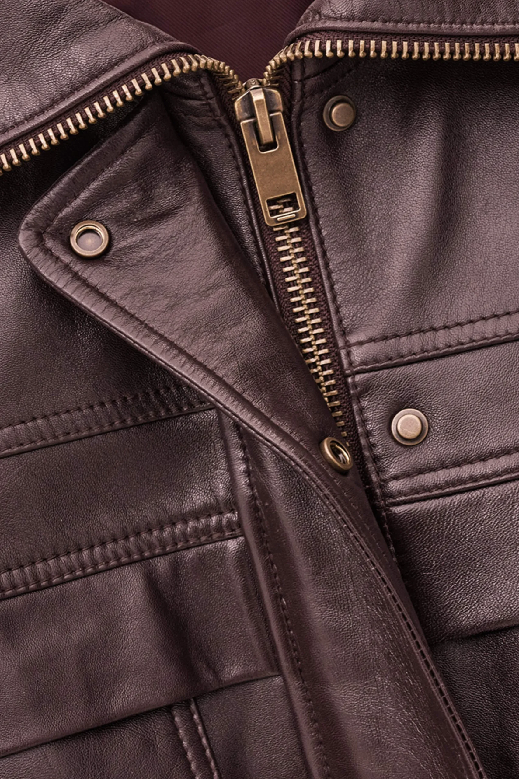 KASSIA veste cuir oversized