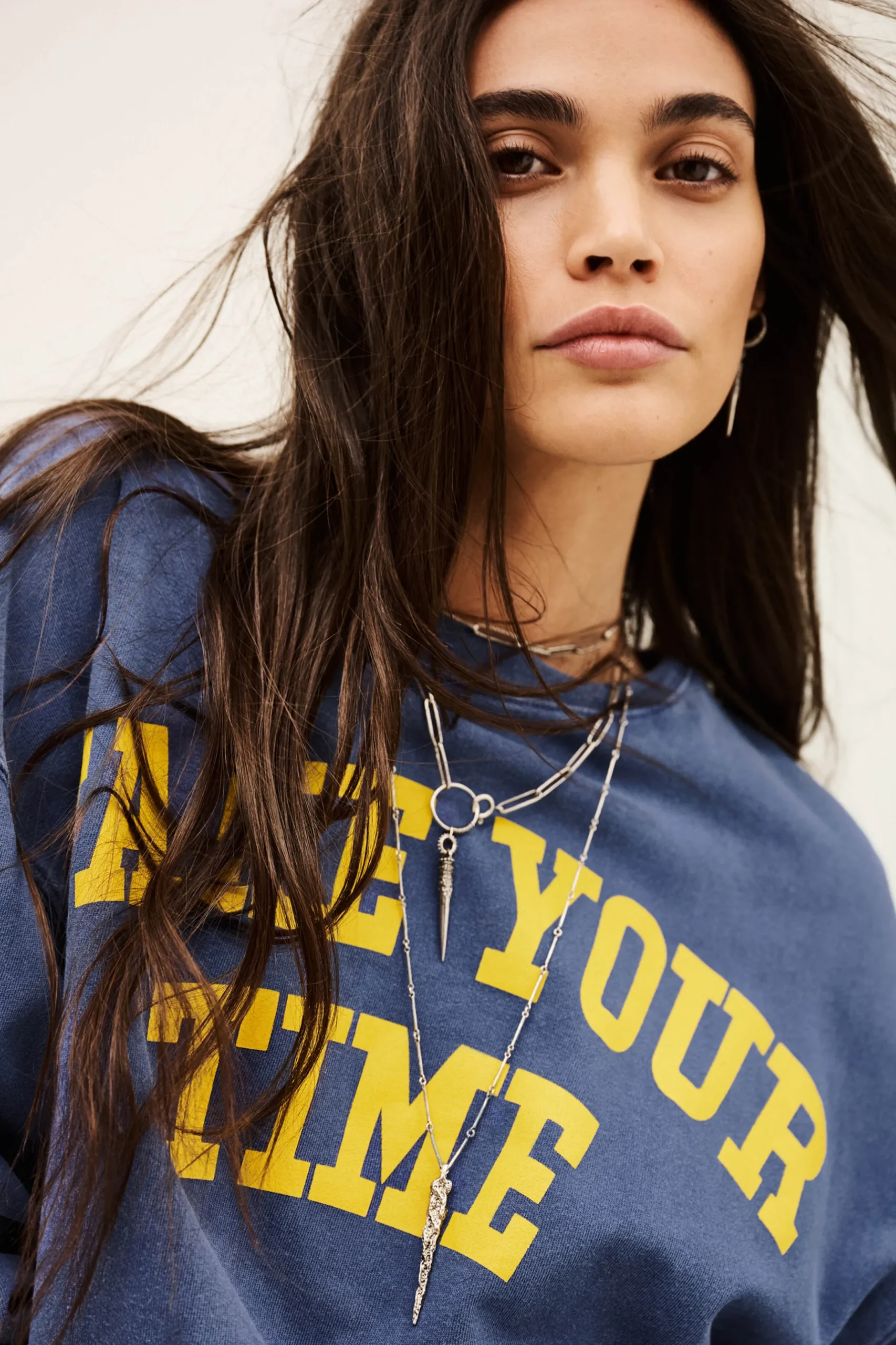 KEYRA sweatshirt oversize coton