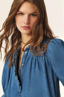LICONI robe courte denim