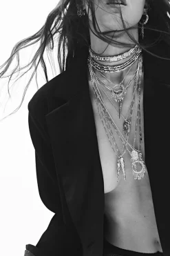 LINA collier long anneau