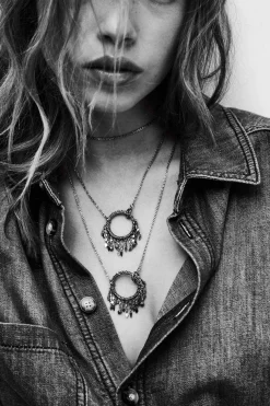 LINA collier long anneau