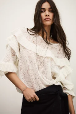 LUCAS pull oversized dentelle