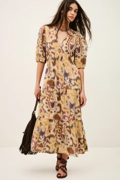 MADELIA robe midi imprimée