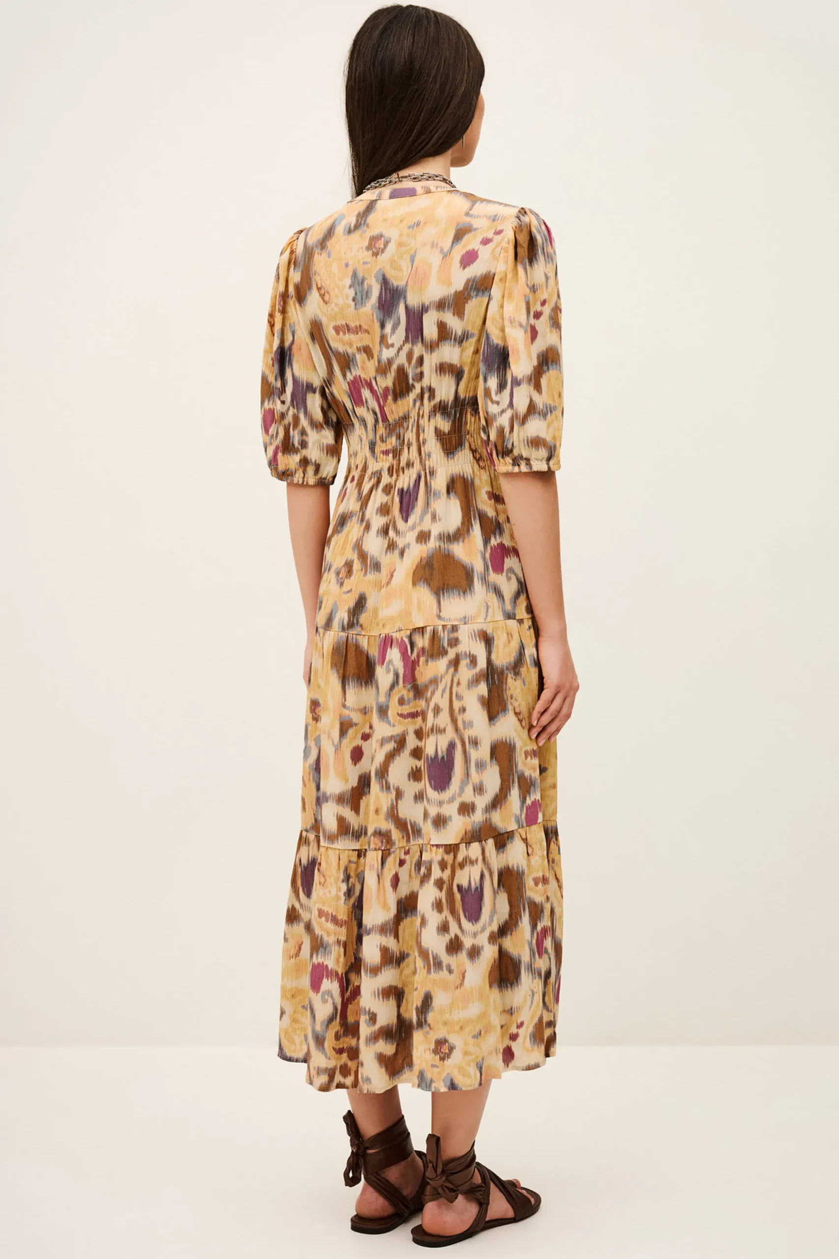 MADELIA robe midi imprimée