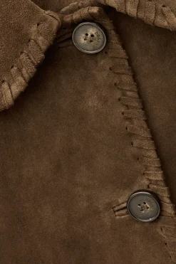 MAENA manteau daim long