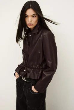 MANITA veste courte cuir