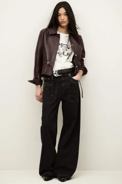 MANITA veste courte cuir