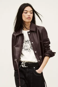 MANITA veste courte cuir