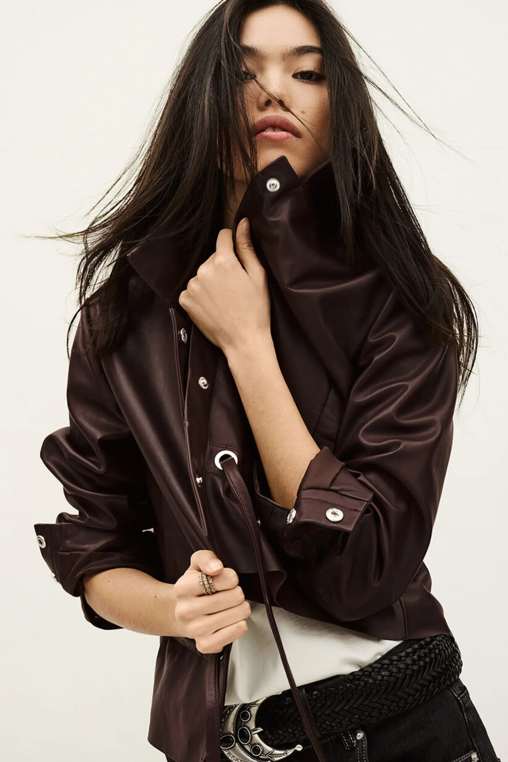 MANITA veste courte cuir