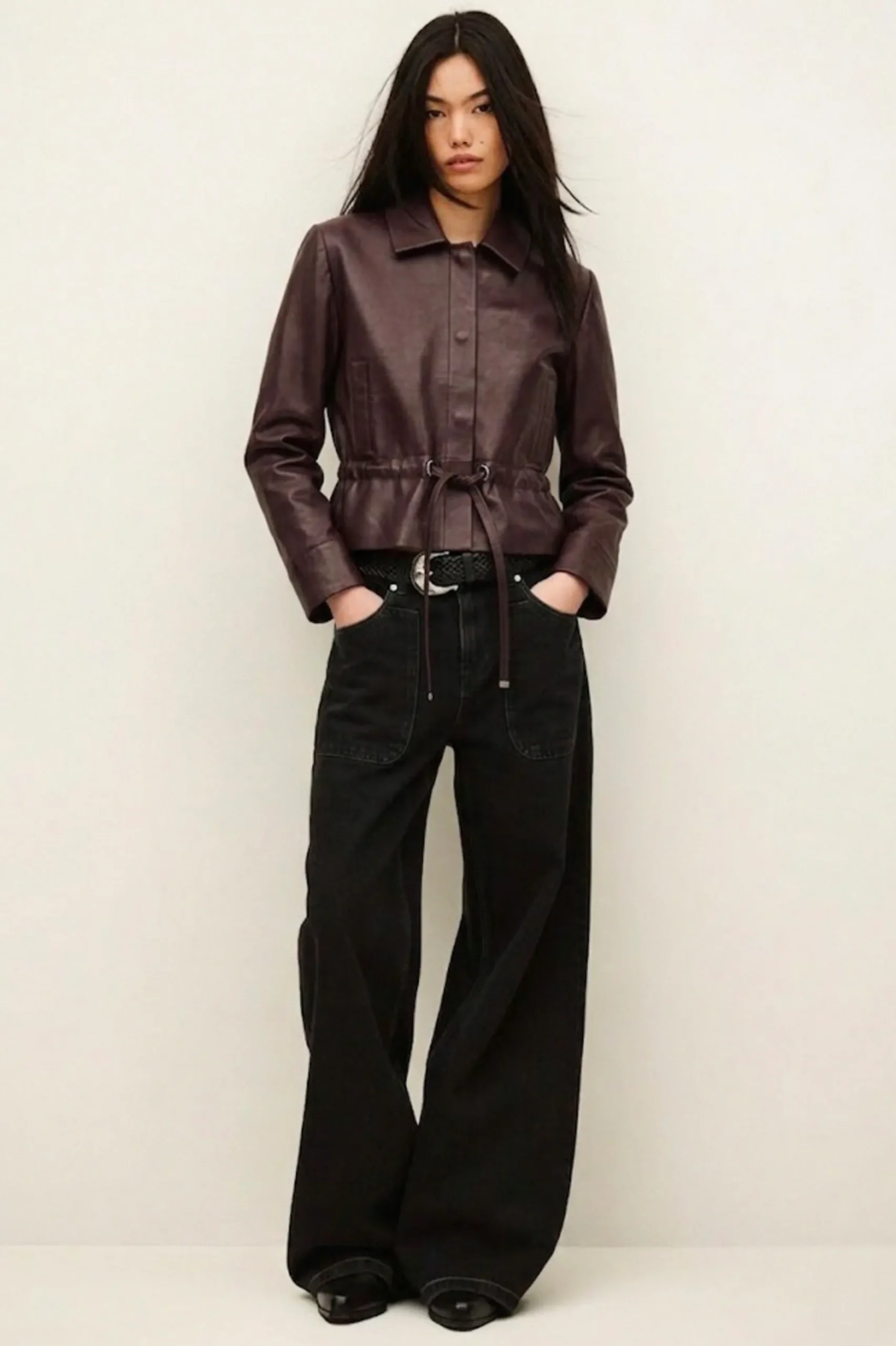 MANITA veste courte cuir