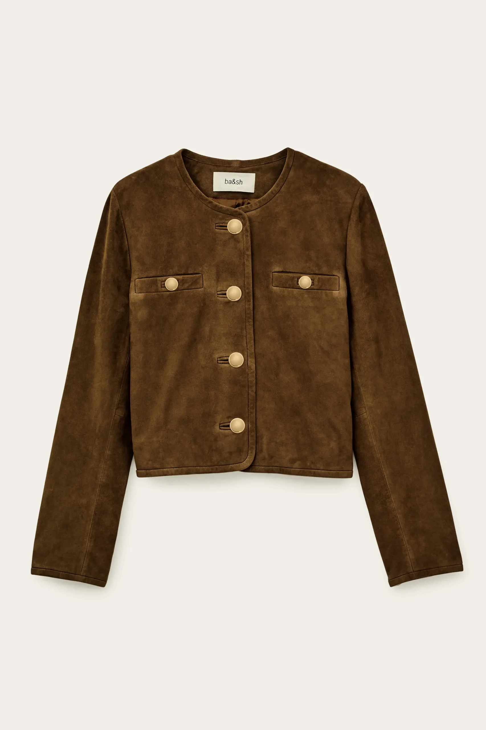 MELLA veste courte suède