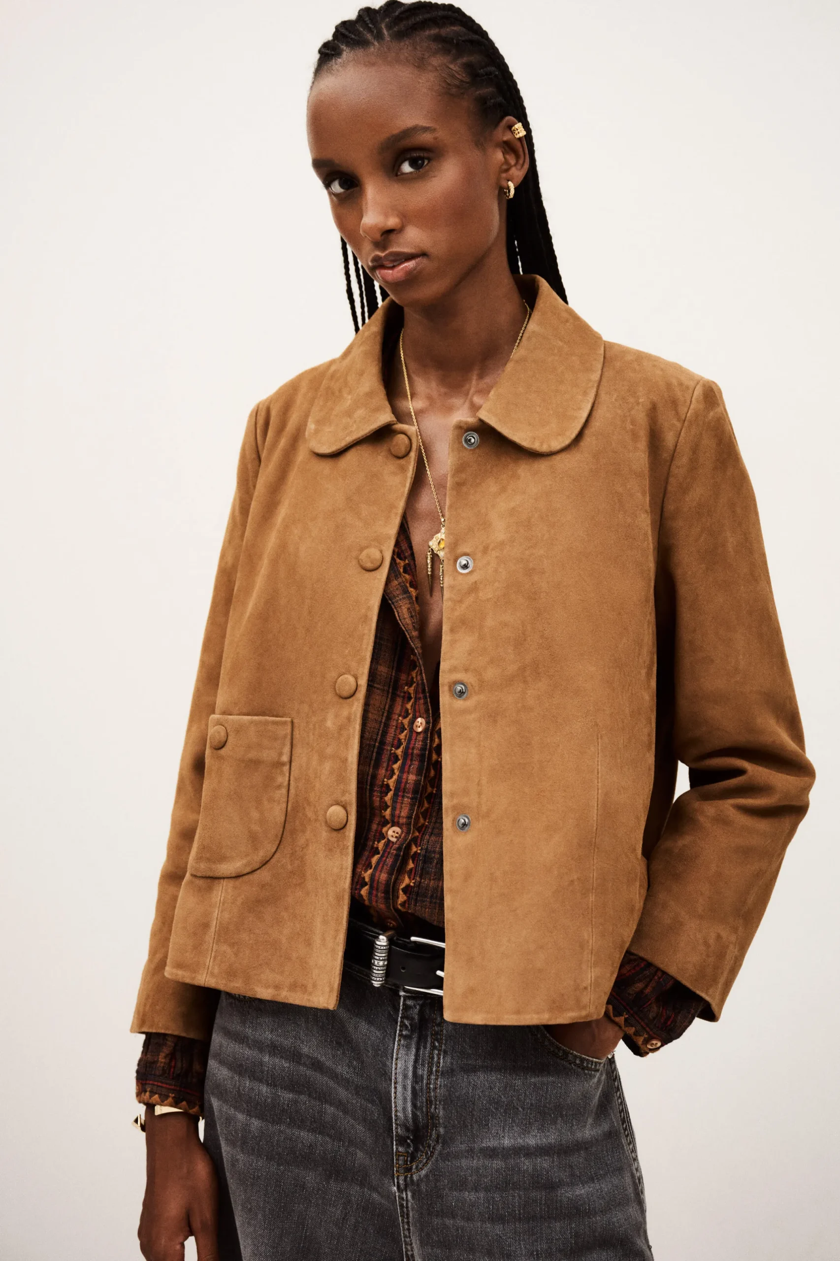 MILAS veste coupe droite