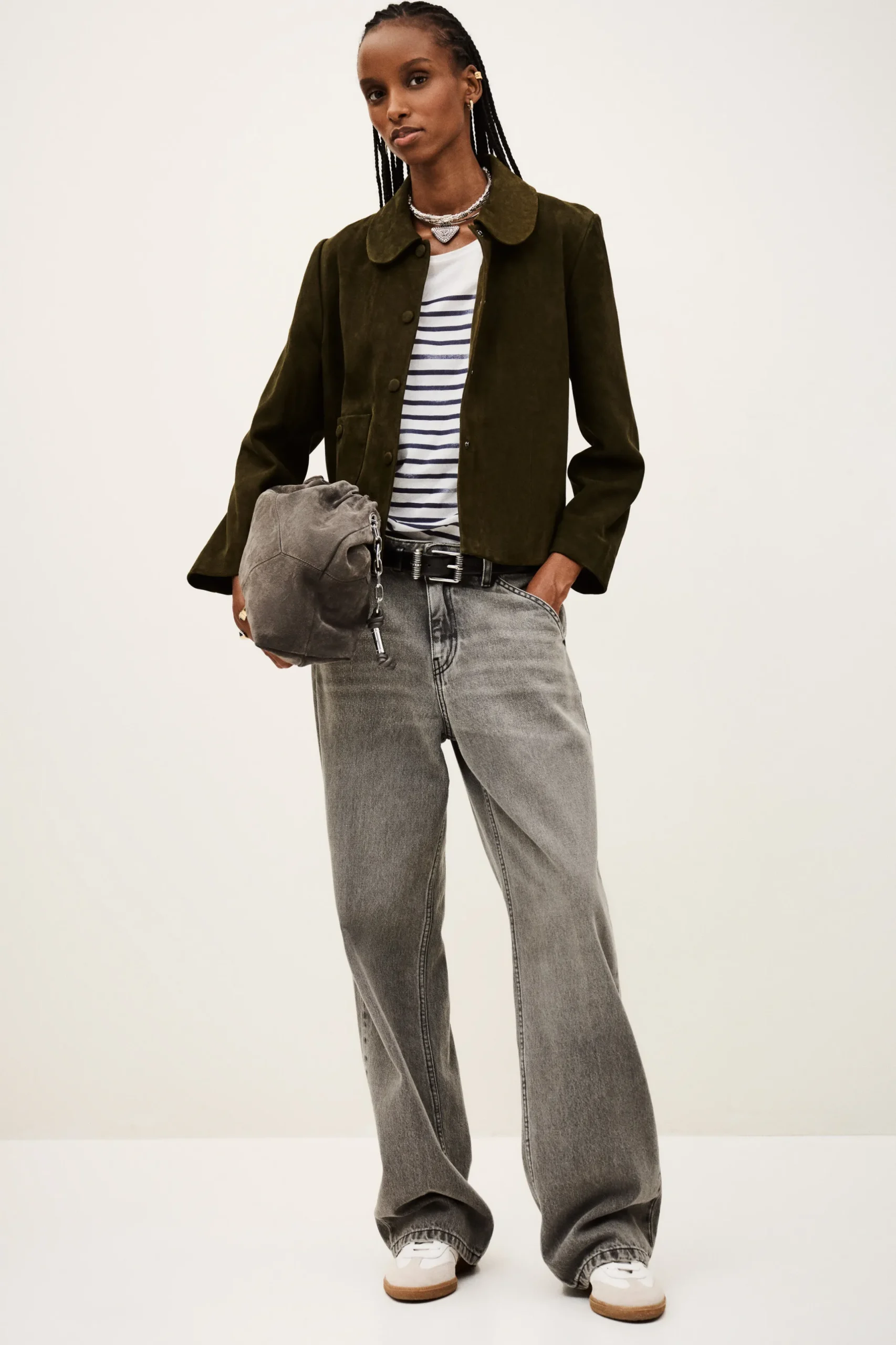 MILAS veste coupe droite