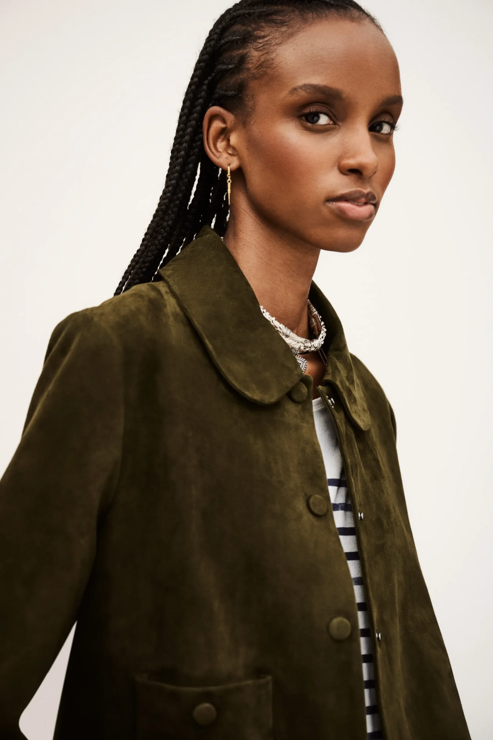 MILAS veste coupe droite