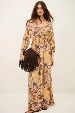 MOLINA robe maxi dos ouvert