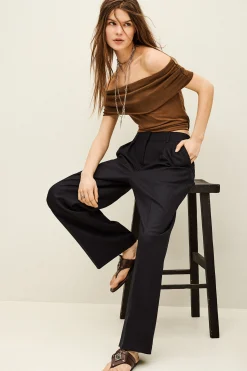 NANI pantalon large laine