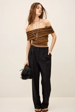 NANI pantalon large laine
