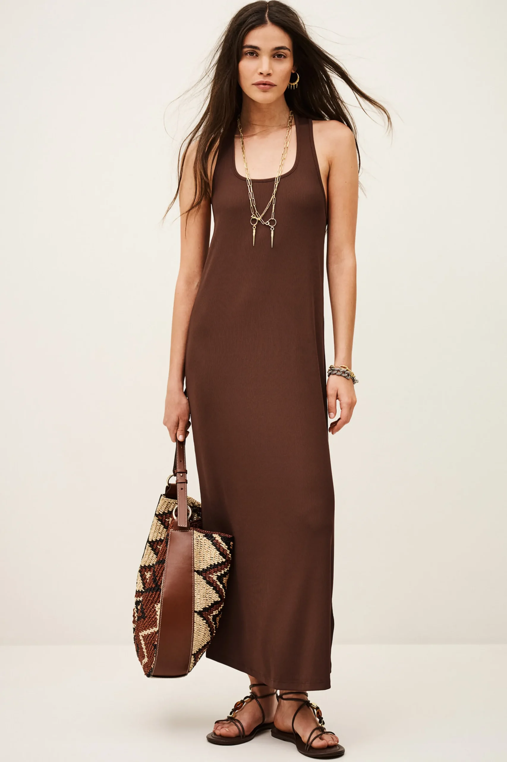 NAORA robe longue jersey