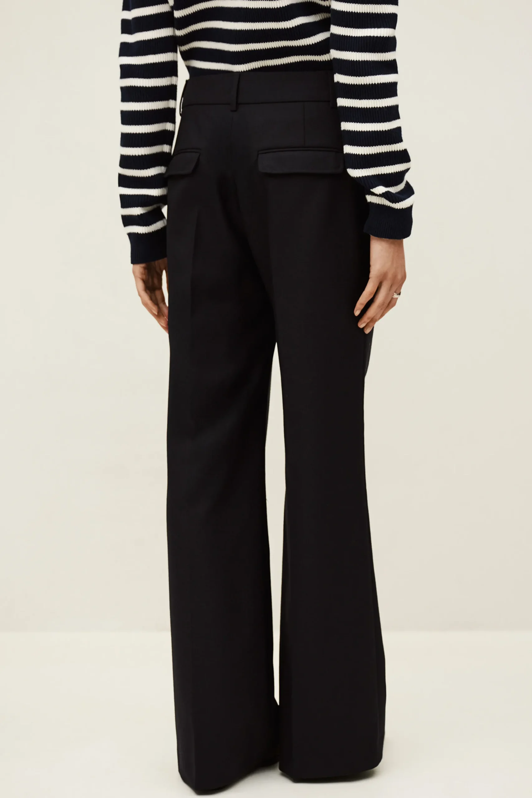 NIVES pantalon bootcut laine