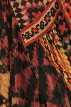 ODETTA blouse imprimée manches
