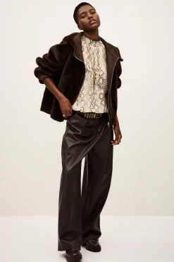 PANDY manteau fausse fourrure