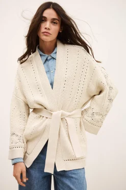 PERINE gilet long maille