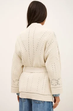 PERINE gilet long maille