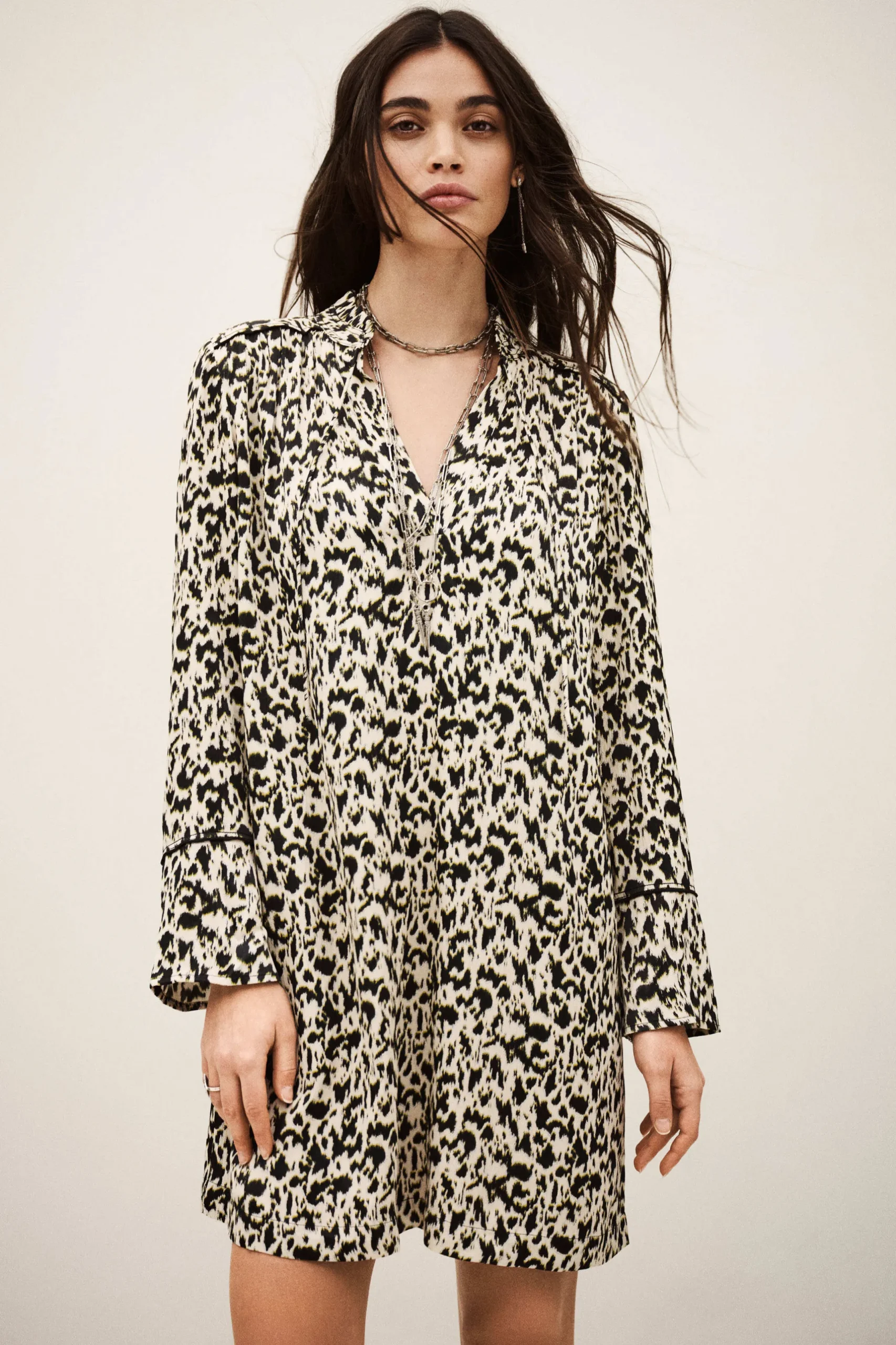 PERLA robe courte imprimée
