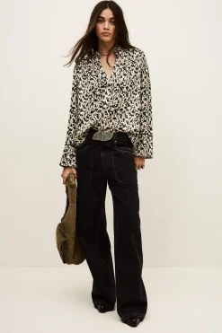 PIA blouse longue imprimée