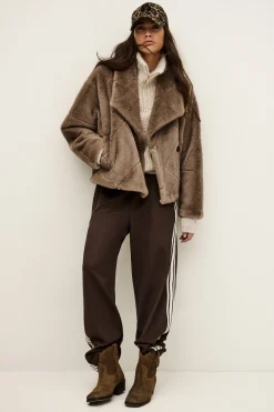 PINIE manteau fausse fourrure