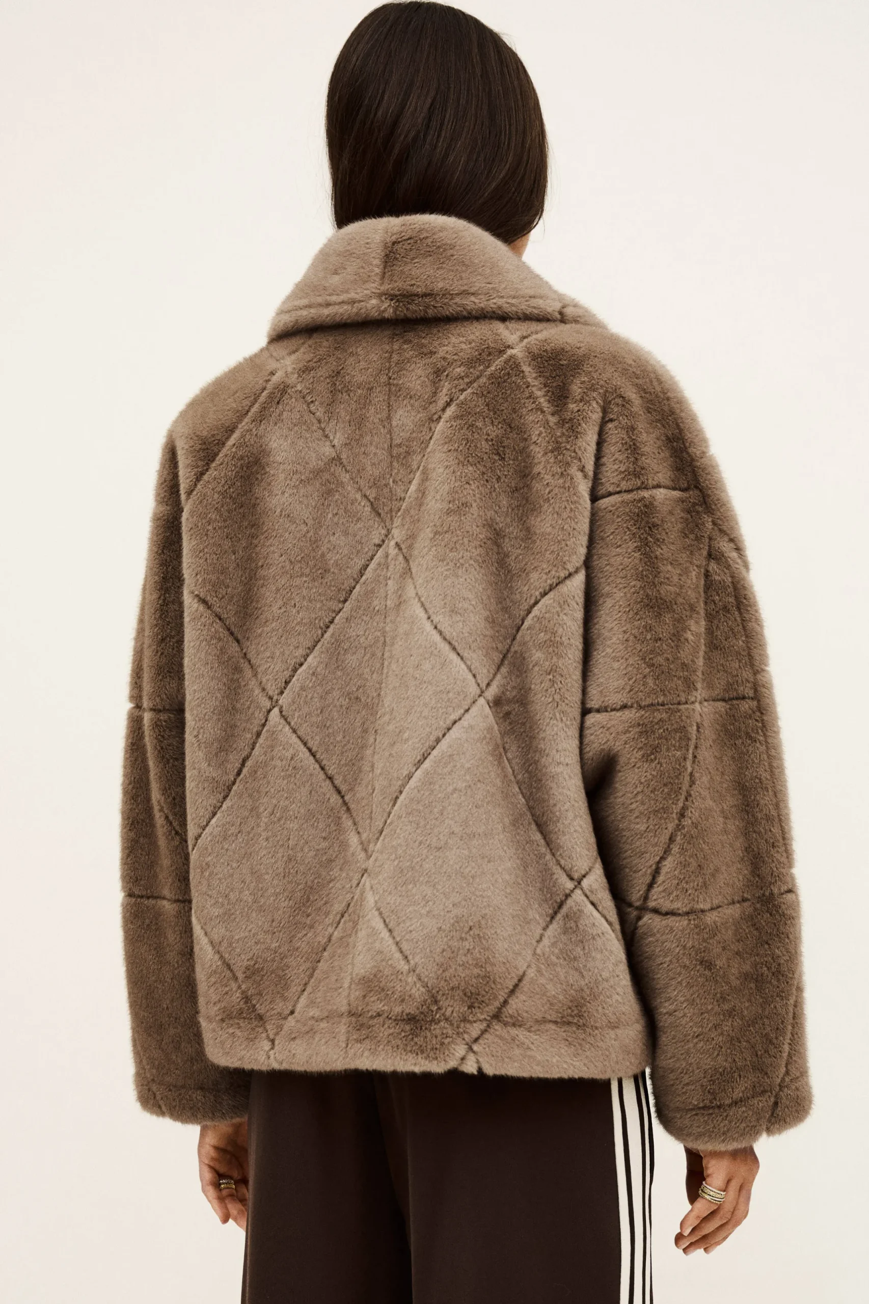 PINIE manteau fausse fourrure