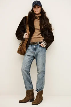 PINIE manteau fausse fourrure