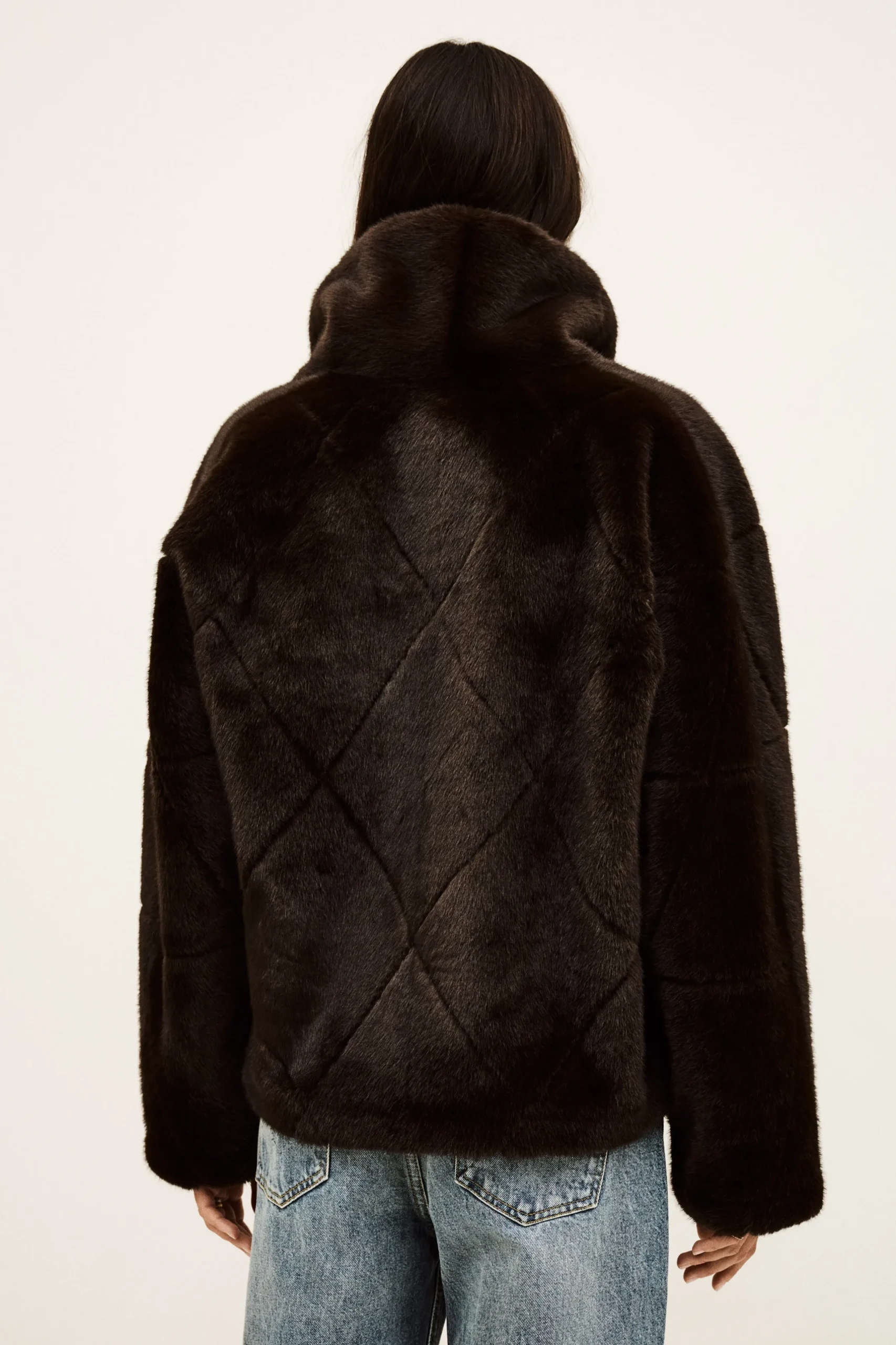PINIE manteau fausse fourrure