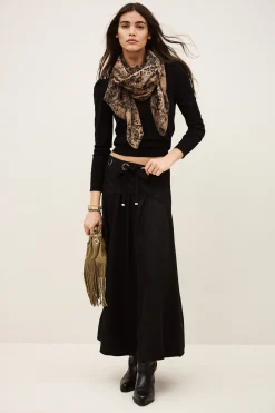 PONIA jupe midi taille