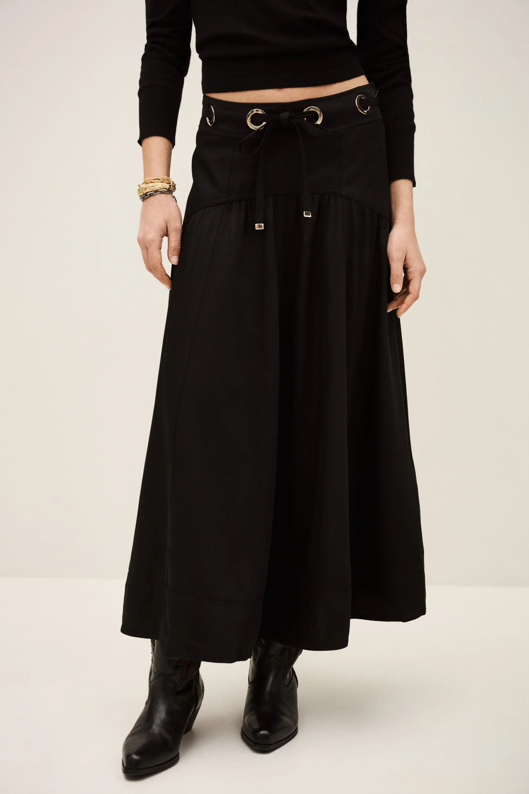 PONIA jupe midi taille
