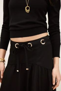 PONIA jupe midi taille