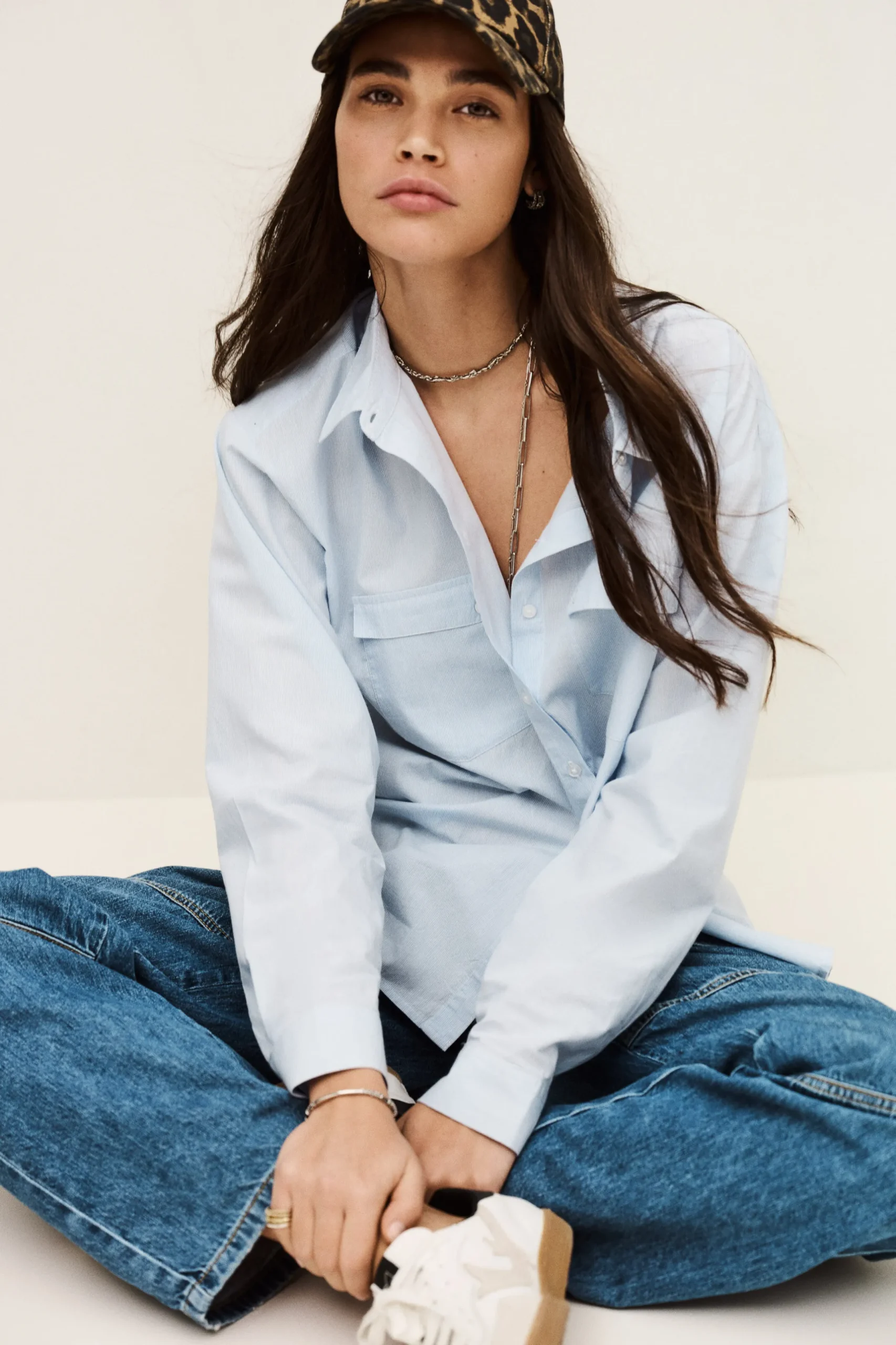 PORZIA chemise rayée ample