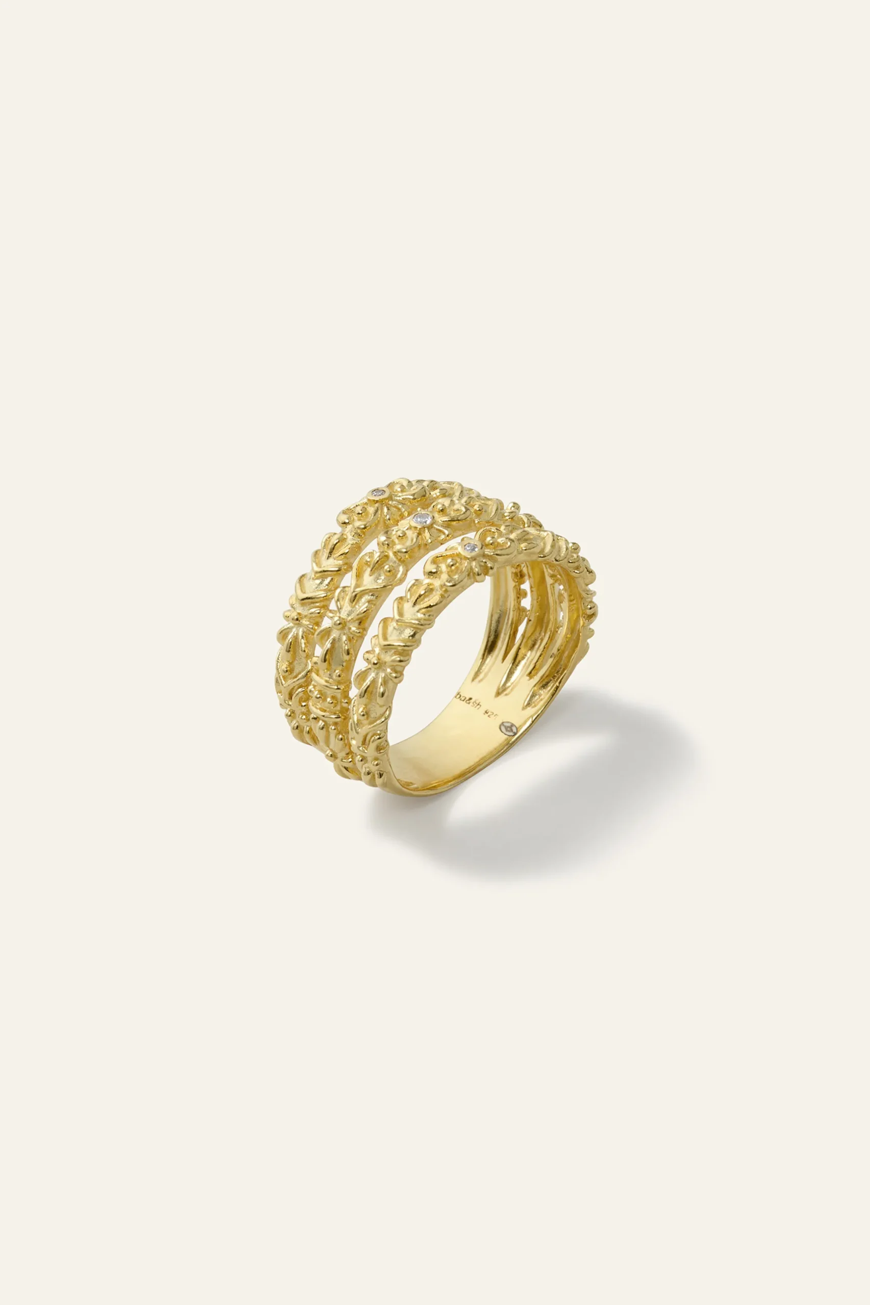 PRINCE bague anneau zircon