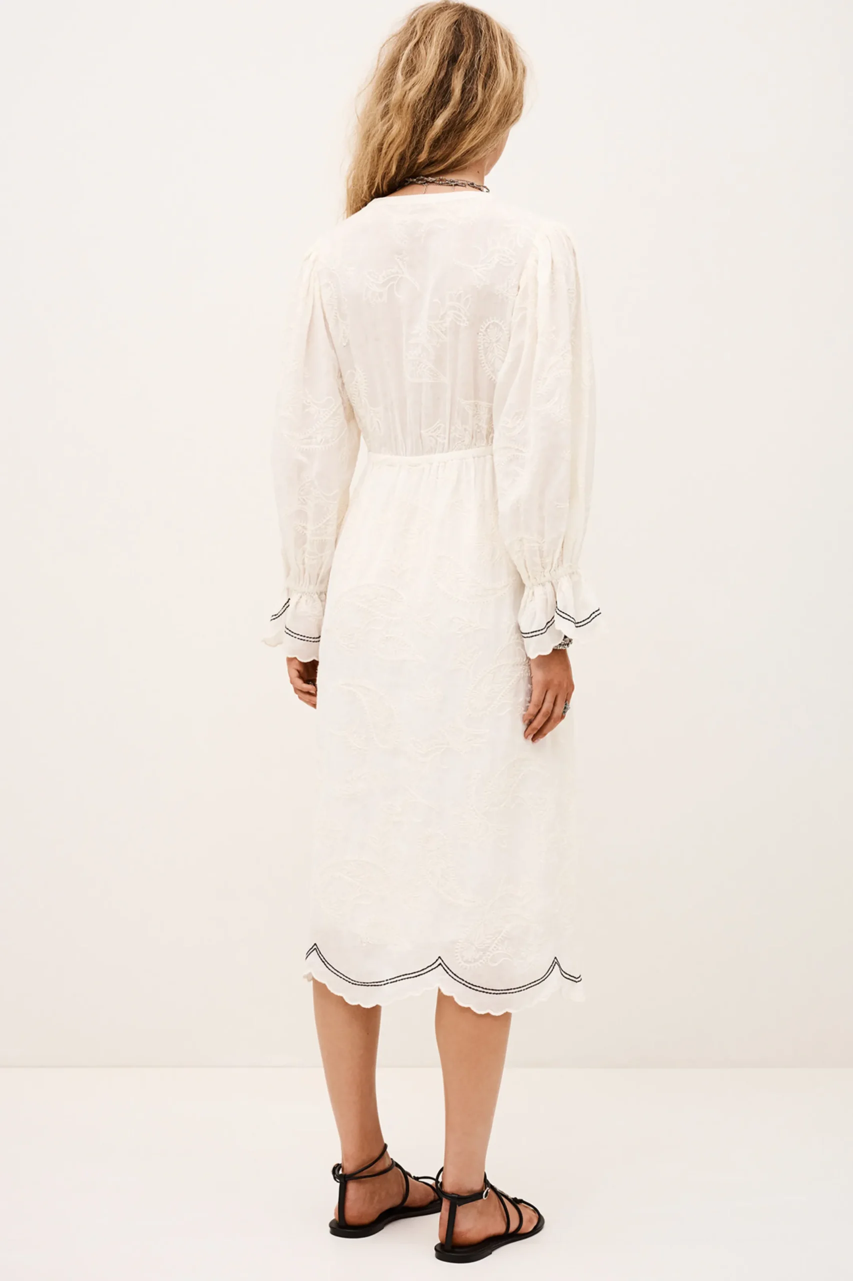 PRISCO robe midi jacquard