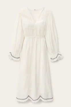 PRISCO robe midi jacquard