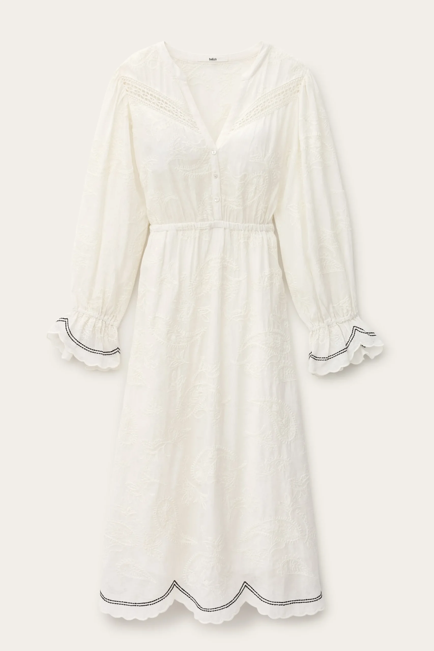 PRISCO robe midi jacquard